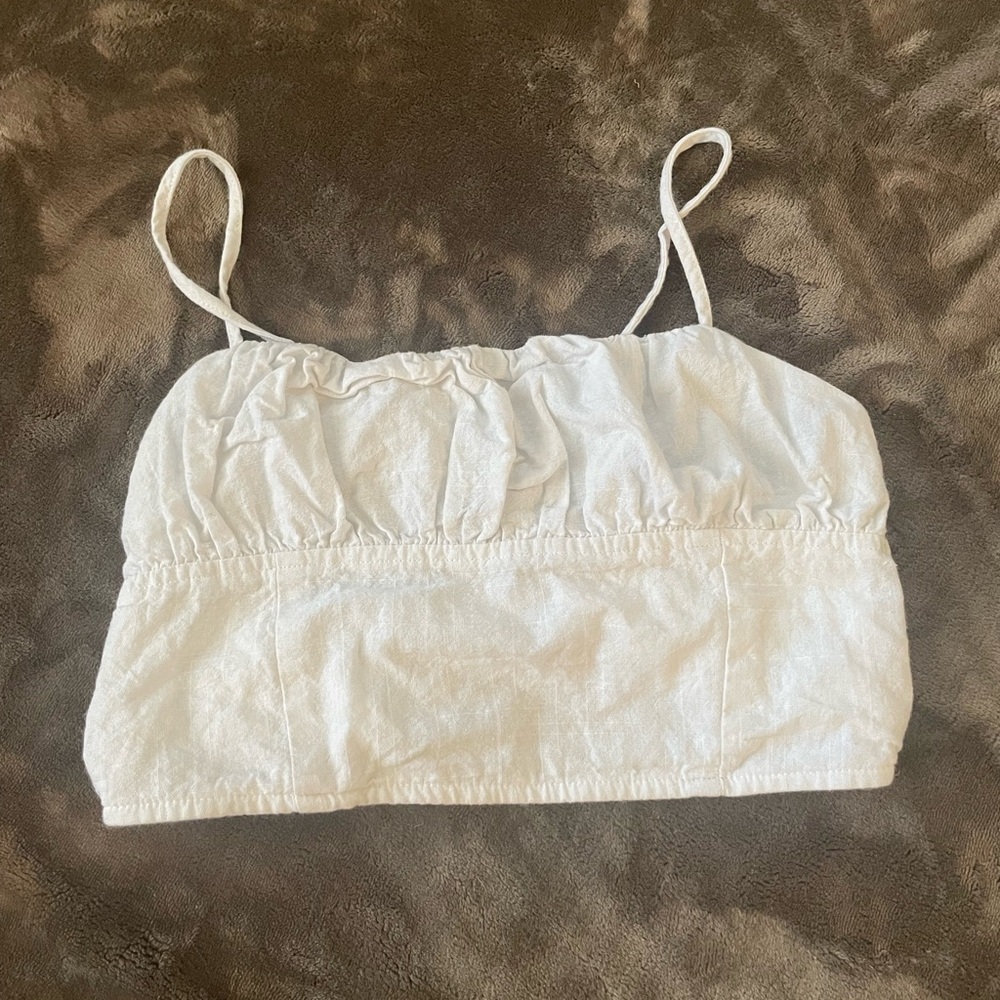 La Hearts White Spaghetti Strap Top